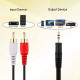 Audio cable Alitek Stereo 3.5 mm M - 2xRCA M tulip (1.2M) (48391) Audio cable Alitek Stereo 3.5 mm M - 2xRCA M tulip (1.2M) (48391)