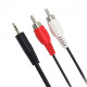 Audio cable Alitek Stereo 3.5 mm M - 2xRCA M tulip (1.2M) (48391) Audio cable Alitek Stereo 3.5 mm M - 2xRCA M tulip (1.2M) (48391)