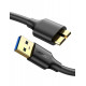 Charging cable Ugreen USB 3.0 AM / micro USB 3.0 1M Black (US130) Charging cable Ugreen USB 3.0 AM / micro USB 3.0 1M Black (US130)