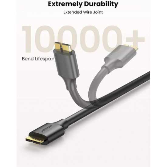Charging cable Ugreen USB 3.0 AM / micro USB 3.0 1M Black (US130) Charging cable Ugreen USB 3.0 AM / micro USB 3.0 1M Black (US130)