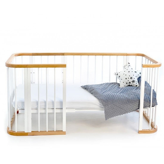 Кроватка-трансформер HOUSE&BED 8 в 1 бело-натуральная (02001) Кроватка-трансформер HOUSE&BED 8 в 1 бело-натуральная (02001)
