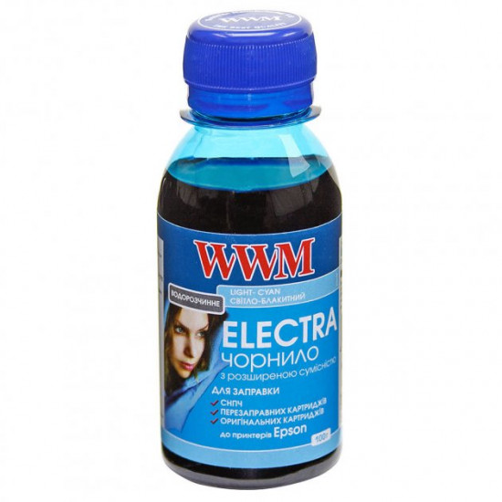 Ink for Epson Stylus Photo 750 WWM ELECTRA Light Cyan 100g EU/LC-2 Ink for Epson Stylus Photo 750 WWM ELECTRA Light Cyan 100g EU/LC-2
