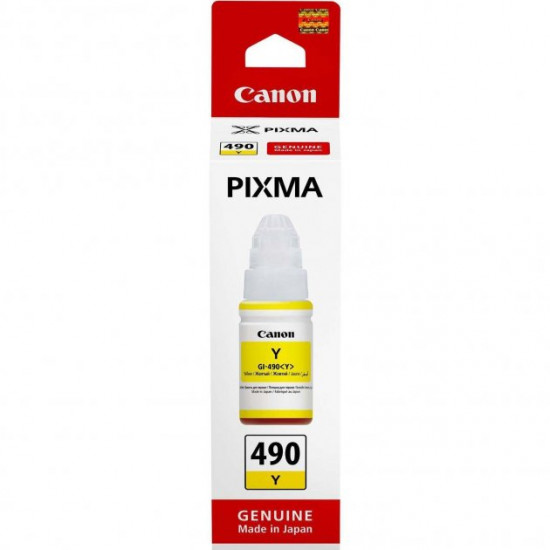 Чернила для Canon PIXMA G3411 Canon 490 Yellow 70мл 0666C001 Чернила для Canon PIXMA G3411 Canon 490 Yellow 70мл 0666C001