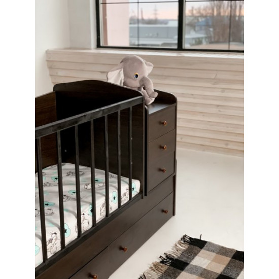 Transformable crib Dream Wenge 16mm 1740x1030x650 mm