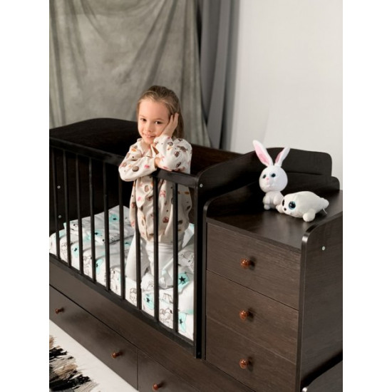 Transformable crib Dream Wenge 16mm 1740x1030x650 mm