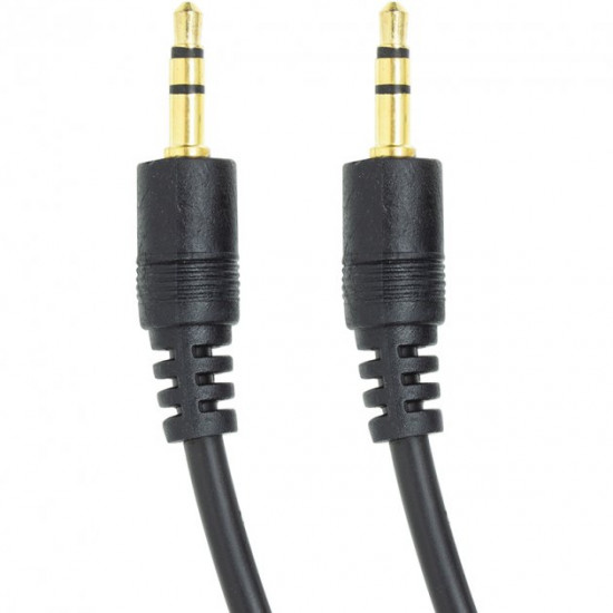 Audio cable PowerPlant 3.5 mm MM 1.5 m, Black Audio cable PowerPlant 3.5 mm MM 1.5 m, Black