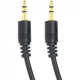 Audio cable PowerPlant 3.5 mm MM 1.5 m, Black Audio cable PowerPlant 3.5 mm MM 1.5 m, Black