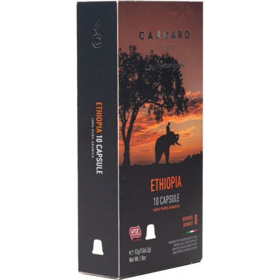Кофе в капсулах Carraro Ethiopia Nespresso 5.2 г х 10 шт (8000604900494) Кофе в капсулах Carraro Ethiopia Nespresso 5.2 г х 10 шт (8000604900494)