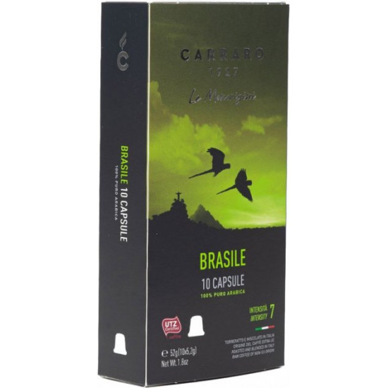 Кофе в капсулах Carraro Brasile Nespresso 5.2 г х 10 шт (8000604900487) Кофе в капсулах Carraro Brasile Nespresso 5.2 г х 10 шт (8000604900487)
