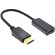 Перехідник конвертер DisplayPort (DP) -> HDMI + аудіо, активний адаптер конвертер (590280445) Чорний Перехідник конвертер DisplayPort (DP) -> HDMI + аудіо, активний адаптер конвертер (590280445) Чорний