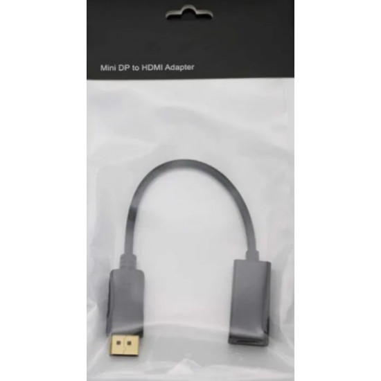 Перехідник конвертер DisplayPort (DP) -> HDMI + аудіо, активний адаптер конвертер (590280445) Чорний Перехідник конвертер DisplayPort (DP) -> HDMI + аудіо, активний адаптер конвертер (590280445) Чорний