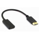 Перехідник конвертер DisplayPort (DP) -> HDMI + аудіо, активний адаптер конвертер (590280445) Чорний Перехідник конвертер DisplayPort (DP) -> HDMI + аудіо, активний адаптер конвертер (590280445) Чорний