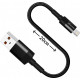 Кабель Grand-X для Power Bank USB-Lightning FM-20L 20 см Black