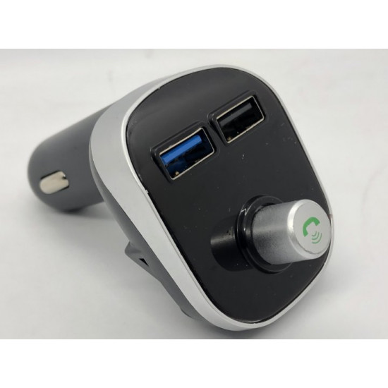 Автомобильный Bluetooth трансмиттер FM-модулятор Car X15 Черный с серебром Автомобильный Bluetooth трансмиттер FM-модулятор Car X15 Черный с серебром