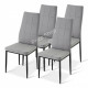 Стулья кухонные комплект 4 шт Homart TCM-005GC текстиль серый (9297) Стулья кухонные комплект 4 шт Homart TCM-005GC текстиль серый (9297)