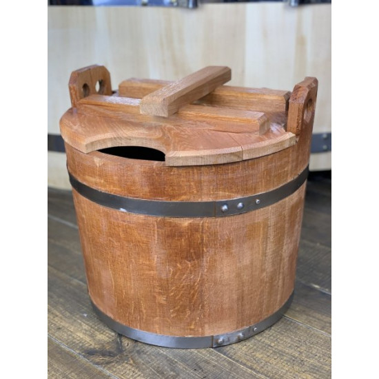 Steamer for bathhouse oak with stainless hoops No. 2 25 l Steamer for bathhouse oak with stainless hoops No. 2 25 l