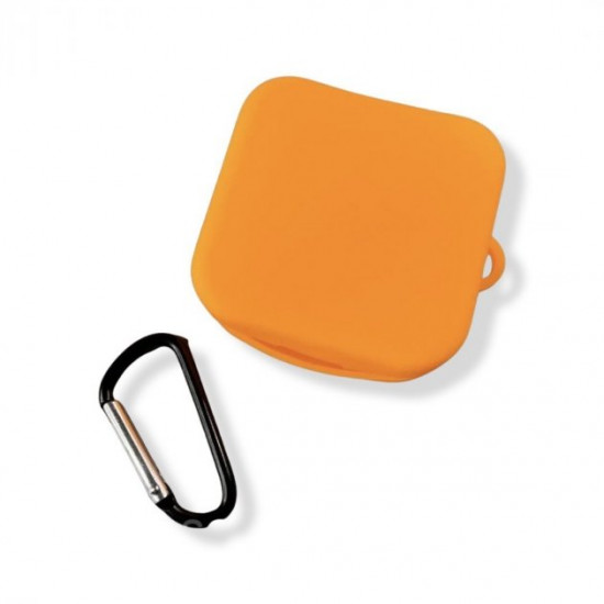 Nik silicone case with carabiner for Xiaomi Mi Air 2 SE light orange Nik silicone case with carabiner for Xiaomi Mi Air 2 SE light orange