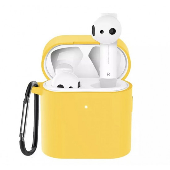 Силіконовий чохол Nik з карабіном для Xiaomi Mi Air 2 жовтий Силіконовий чохол Nik з карабіном для Xiaomi Mi Air 2 жовтий