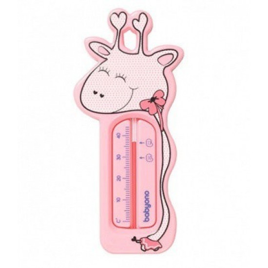 Bath thermometer BabyOno Giraffe, pink Bath thermometer BabyOno Giraffe, pink