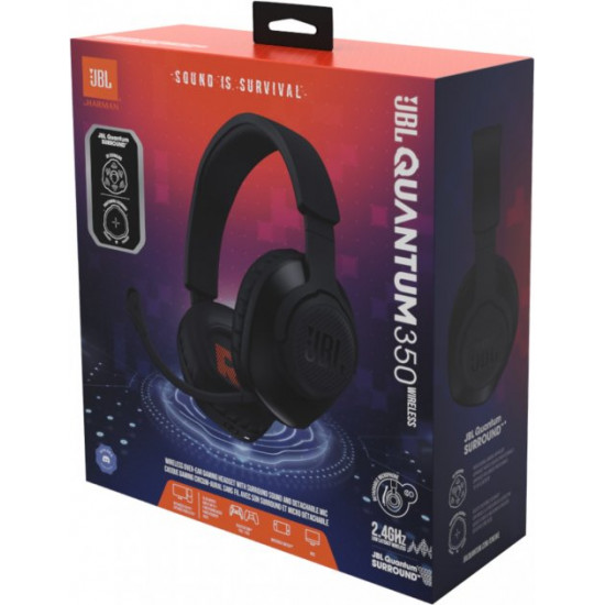  Наушники JBL Quantum 350 Black (JBLQ350WLBLK)