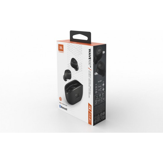  Наушники JBL Wave 100 TWS Black (JBLW100TWSBLK)