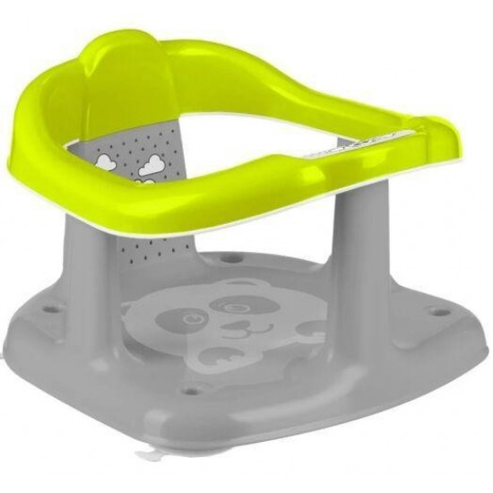 Children's plastic seat for bathing in the Maltex Panda bathtub, light green and gray Children's plastic seat for bathing in the Maltex Panda bathtub, light green and gray