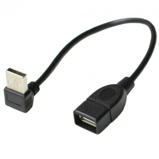 Кабель адаптер угловой Alitek USB Male - USB Female, 21 см (48410)