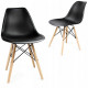 Стілець JUMI Scandinavian Design (пластик) Black Стілець JUMI Scandinavian Design (пластик) Black
