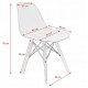 Стілець JUMI Scandinavian Design (пластик) Black Стілець JUMI Scandinavian Design (пластик) Black
