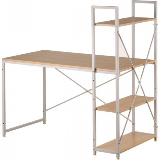 Table with rack Special4You CROSS 1200 x 600 x 1210 mm Beige (E6224)