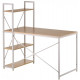 Table with rack Special4You CROSS 1200 x 600 x 1210 mm Beige (E6224)