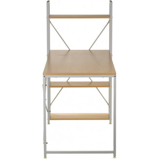 Table with rack Special4You CROSS 1200 x 600 x 1210 mm Beige (E6224)