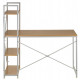 Table with rack Special4You CROSS 1200 x 600 x 1210 mm Beige (E6224)
