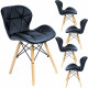 Chair JUMI Scandinavian Design (eco-leather) Black Chair JUMI Scandinavian Design (eco-leather) Black
