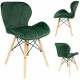 Стілець JUMI Scandinavian Design (велюр) Green Стілець JUMI Scandinavian Design (велюр) Green
