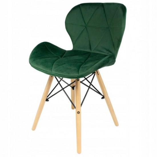 Стілець JUMI Scandinavian Design (велюр) Green Стілець JUMI Scandinavian Design (велюр) Green