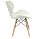 Стілець JUMI Scandinavian Design (еко-шкіра) White Стілець JUMI Scandinavian Design (еко-шкіра) White