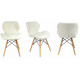Стілець JUMI Scandinavian Design (еко-шкіра) White Стілець JUMI Scandinavian Design (еко-шкіра) White