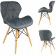 Стілець JUMI Scandinavian Design (велюр) Grey Стілець JUMI Scandinavian Design (велюр) Grey