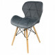 Стілець JUMI Scandinavian Design (велюр) Grey Стілець JUMI Scandinavian Design (велюр) Grey
