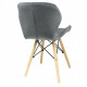 Стілець JUMI Scandinavian Design (велюр) Grey Стілець JUMI Scandinavian Design (велюр) Grey