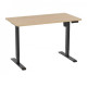 Monotable Single electric table for standing work (tabletop color “light oak”, base black) Monotable Single electric table for standing work (tabletop color “light oak”, base black)