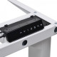 Monotable Single electric table for standing work (tabletop color “dark oak”, base white) Monotable Single electric table for standing work (tabletop color “dark oak”, base white)
