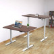 Monotable Single electric table for standing work (tabletop color “light oak”, base black) Monotable Single electric table for standing work (tabletop color “light oak”, base black)