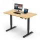Monotable Single electric table for standing work (tabletop color “light oak”, base black) Monotable Single electric table for standing work (tabletop color “light oak”, base black)