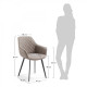 Chair La Forma AMINY CC0253UE85 Gray-beige Chair La Forma AMINY CC0253UE85 Gray-beige