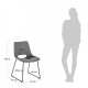 Стілець La Forma ZIGGY CC0826VD14 Світло-сірий Стілець La Forma ZIGGY CC0826VD14 Світло-сірий