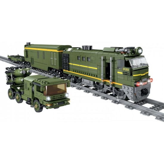 Конструктор ZIPP Toys Поезд DF2159 с рельсами зеленый (5320101) Конструктор ZIPP Toys Поезд DF2159 с рельсами зеленый (5320101)