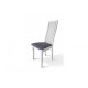 Wooden chair with a hard back and soft seat Mix Furniture Jasmine white/Hollywood Wooden chair with a hard back and soft seat Mix Furniture Jasmine white/Hollywood