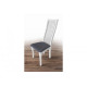 Wooden chair with a hard back and soft seat Mix Furniture Jasmine white/Hollywood Wooden chair with a hard back and soft seat Mix Furniture Jasmine white/Hollywood